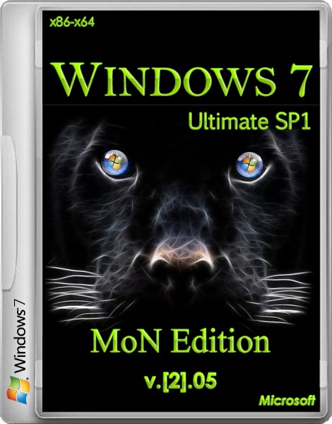 Windows 7 SP1 Ultimate MoN Edition x86/x64 2.05 (2013/RUS)