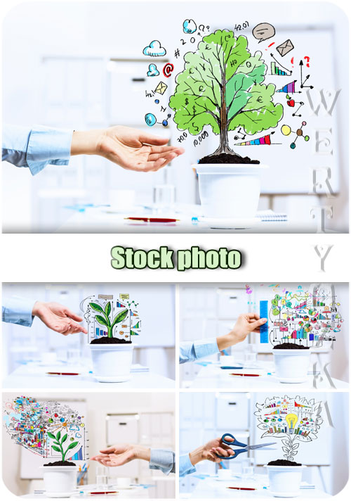  , ,  / Business plans, success, growth - Raster clipart