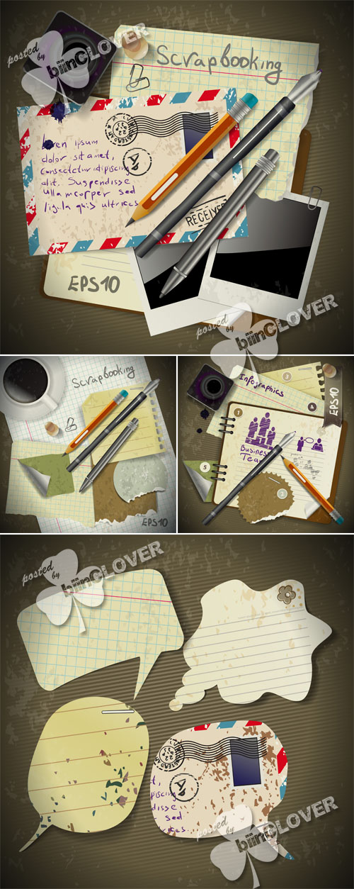 Paper in vintage style 0475