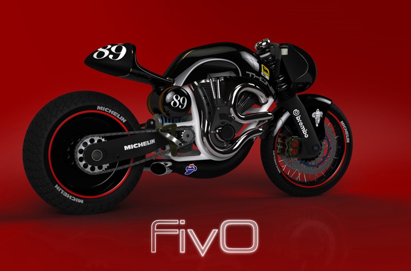 Fiv0 - концепт ретро мотоциклов будущего