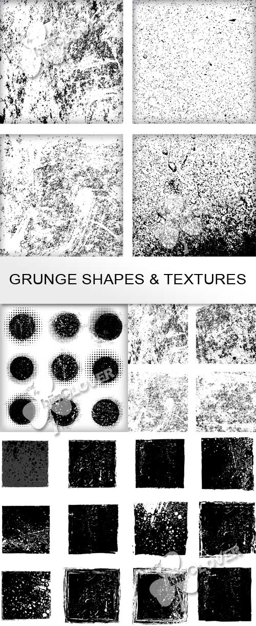 Grunge shapes and textures 0479