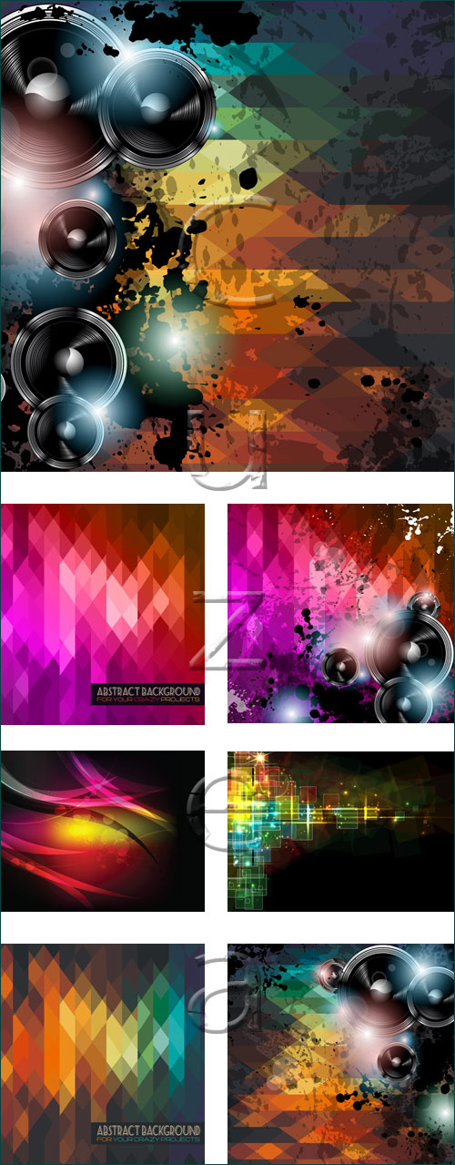 Abstract backgrounds, 12 - vector stock