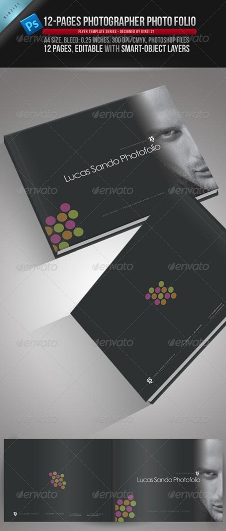 PSD - 12-Pages Photographer Photofolio Template