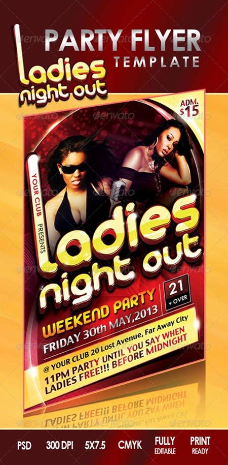 PSD - Ladies Night Out Flyer