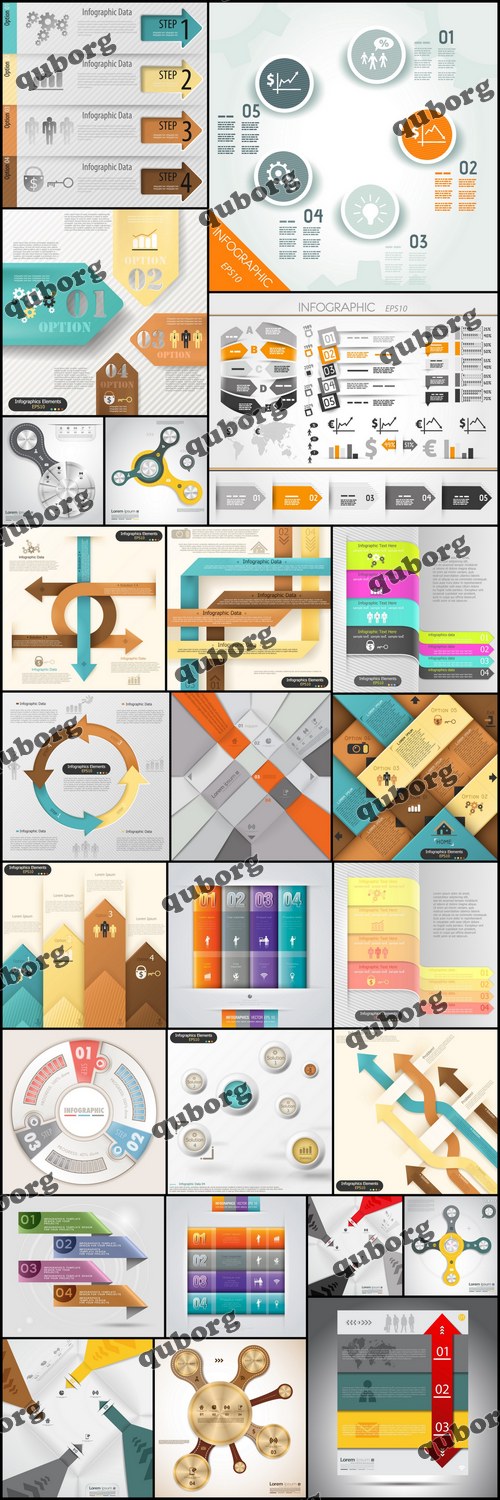 Stock Vector - Infographics Collection Part 27