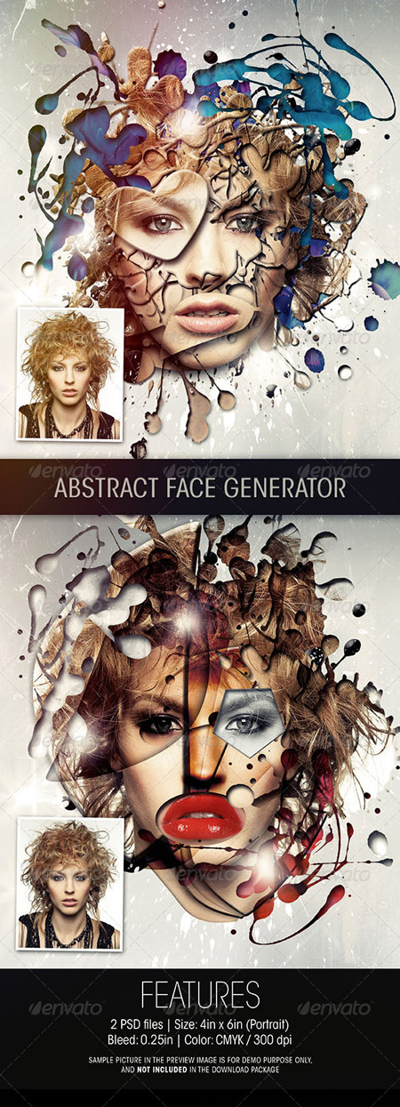 PSD - Abstract Face Effect Generator