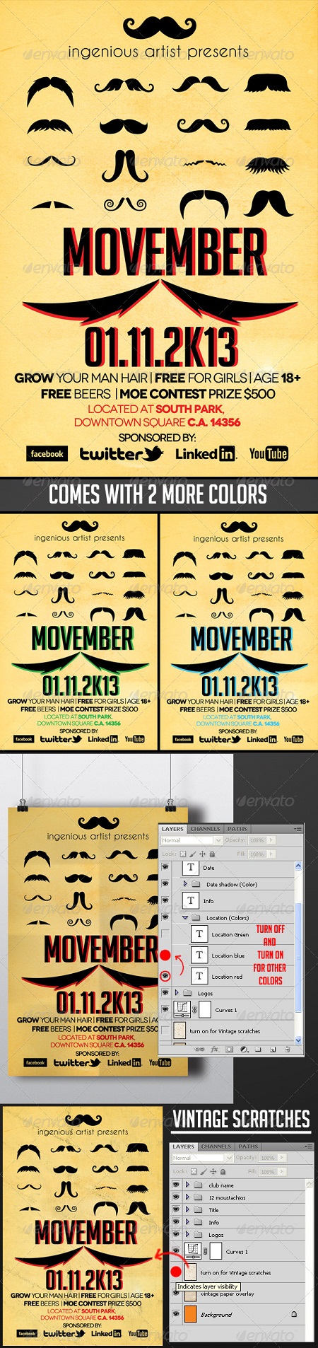 PSD - Movember Flyer Vol.1
