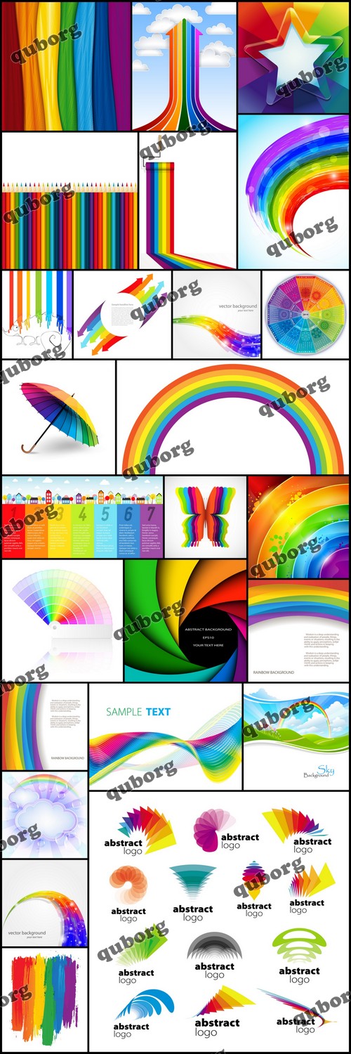 Stock Vector - Rainbow Collection