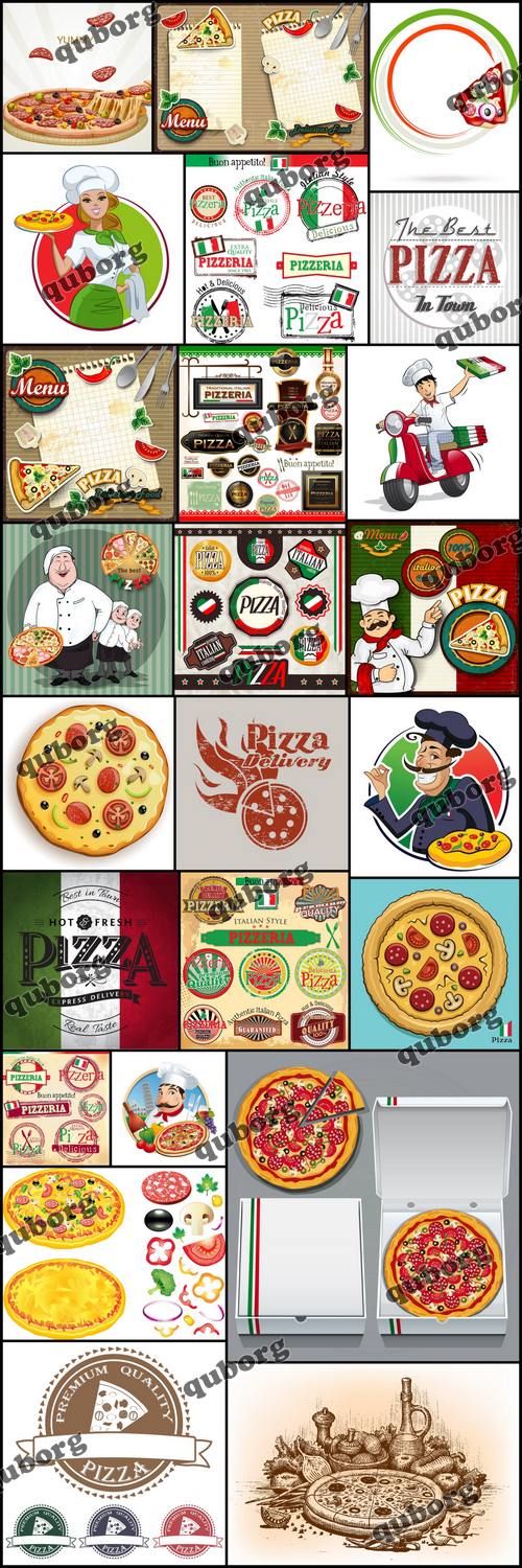 Stock Vector - Pizza Collection