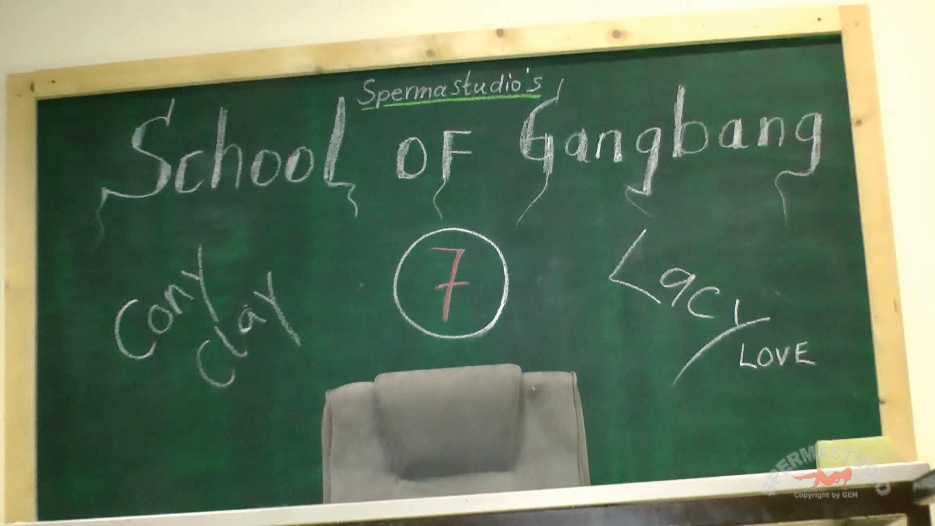 [Sperma-Studio.com / Gem-Film.com] School of Gangbang 7 /  .   7. (Cony Clay & Lacy Love) [2013 ., Blowjobs, Bukkake, Gangbang, Creampie, 1080p, SiteRip]