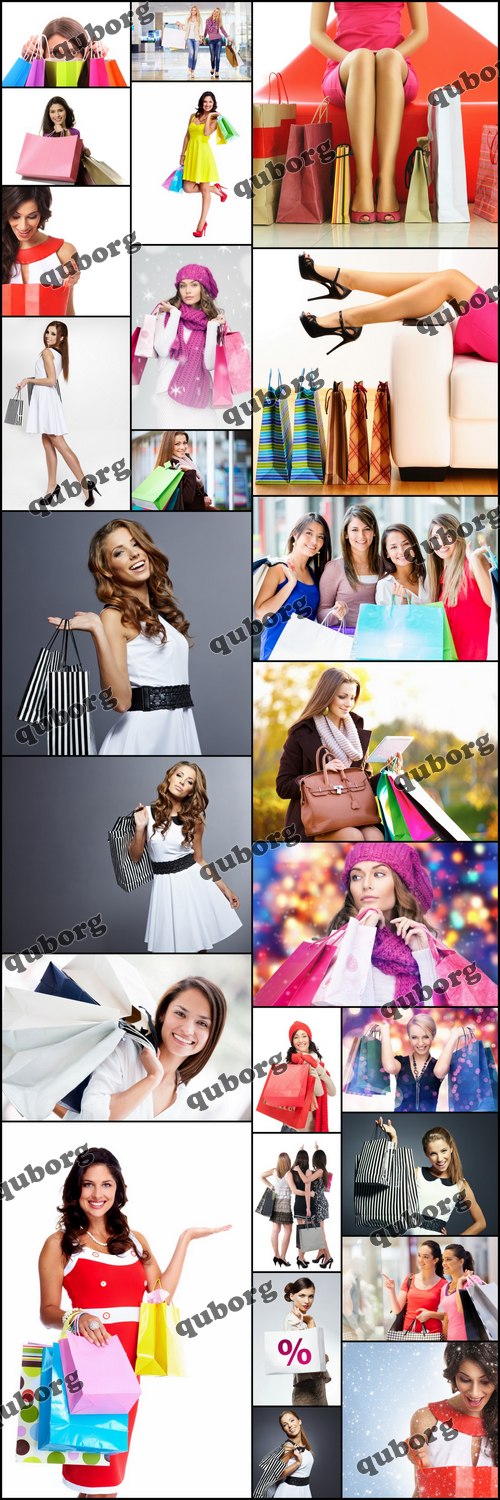Stock Photos - Woman with Shopping Bags 5