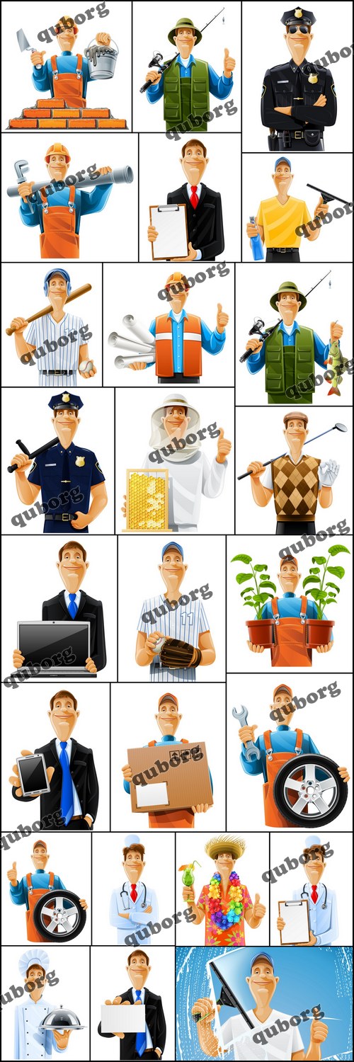 Stock Vector - Different Professions