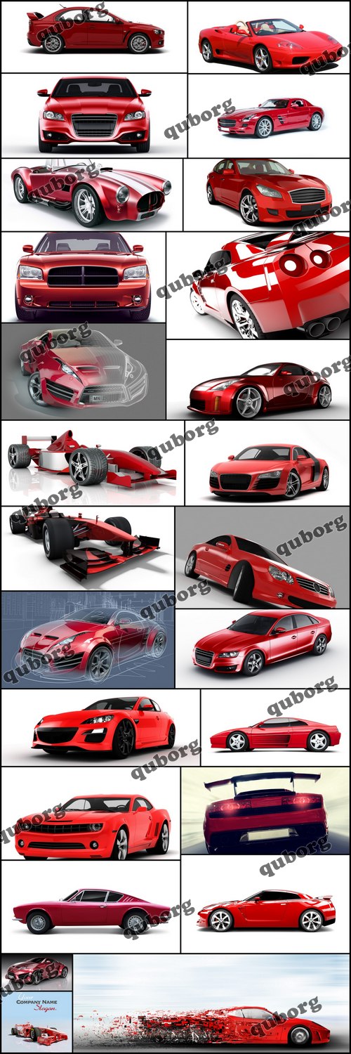 Stock Photos - Red Sports Cars
