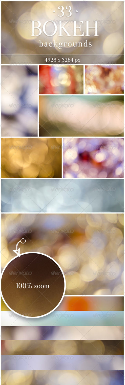 33 Bokeh Backgrounds Pack