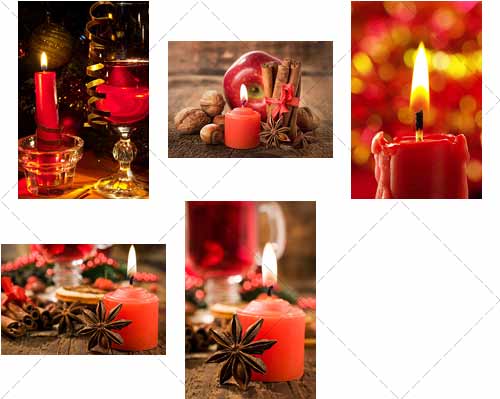   ,  | Still-life with candle, Celebratory -  