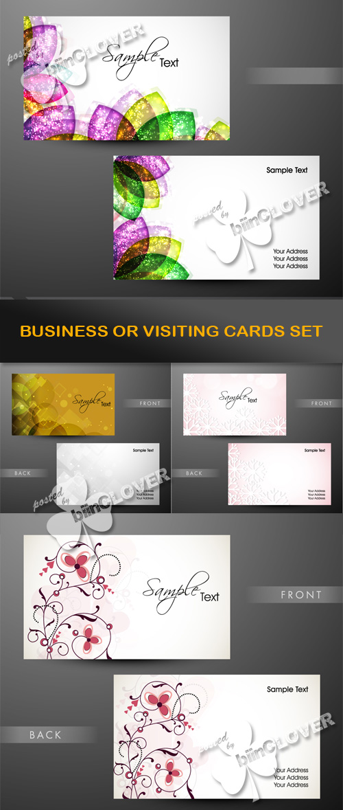 Business or visiting card set 0500