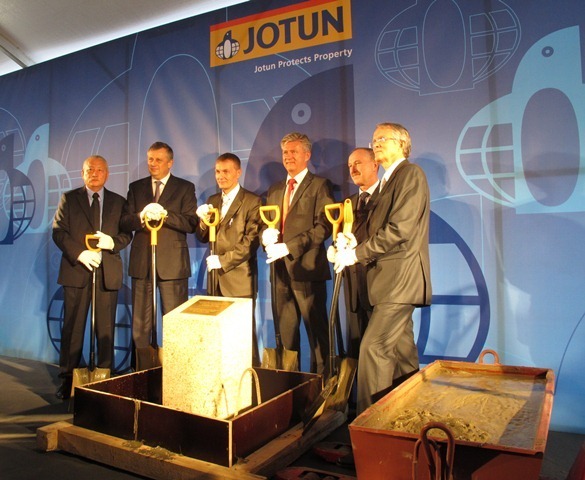 Oct. 2 at the industrial park "Fyodorovskoye" Tosnensky district solemn ceremony of laying the first stone of the plant "Jotun" - the world's largest producer of paints and varnishes