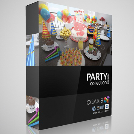 [3DMax] CGAxis Models Volume 13 Party Collection