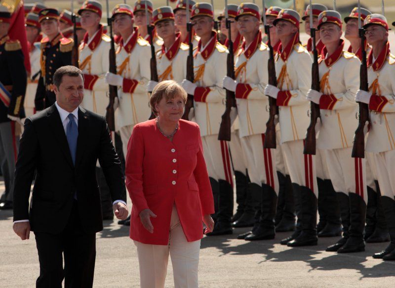 As Merkel met the expectations of Moldovan politicians ...