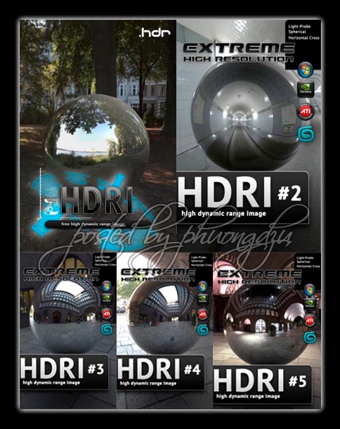Extreme High Resolution HDRI Vol 1+2+3+4+5 (30 HDRI )