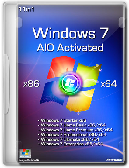 Windows 7 x86/x64 AIO Activated (ENG/RUS/2013)
