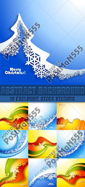    -      | Autumn and Winter - Colored in abstract style backgrounds 4, 