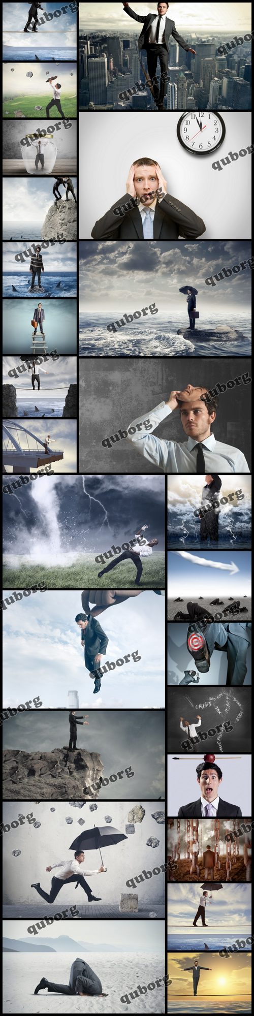 Stock Photos - Concept of Fear with Businessman