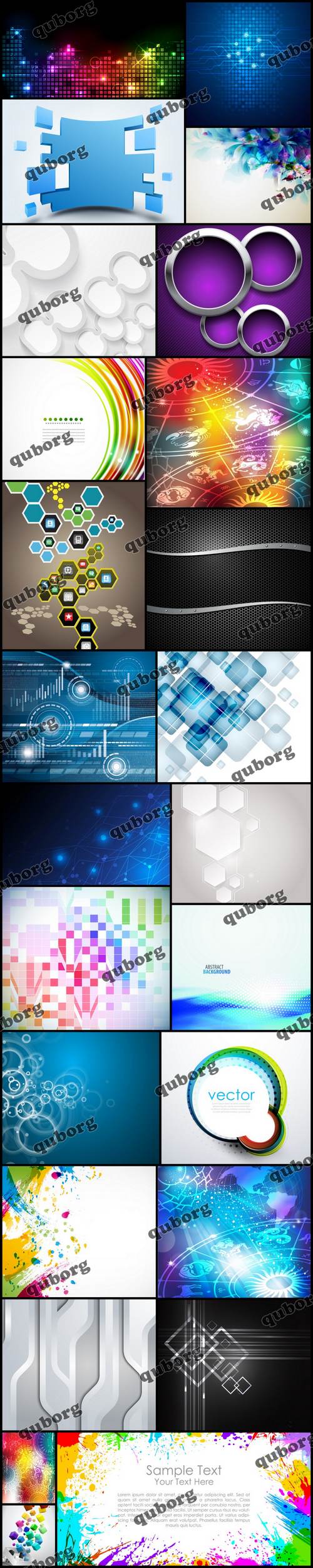 Stock Vector - Collection of Vector Abstract Backgrounds 46