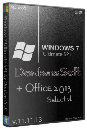 Windows 7 Ultimate SP1 x86  DS + Office 2013 v.11.11.13 (RUS/2013)