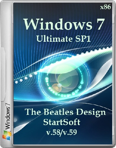 Winsows 7 Ultimate SP1 x86 The Beatles Design StartSoft v.58/v.59 (2013/RUS)