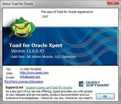 Toad Dba Suite For Oracle v11.6 Commercial