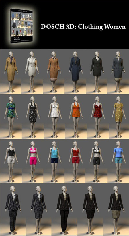 [3DMax] DOSCH 3D Clothing Women by Asmodeus