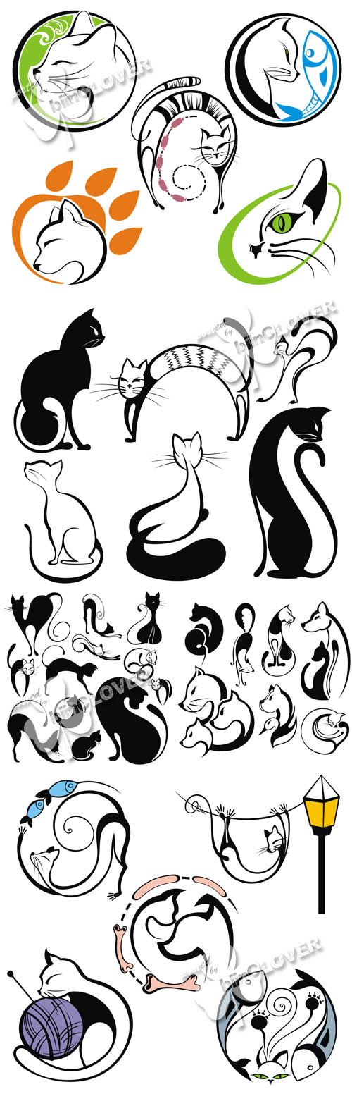 Cats silhouettes 0522
