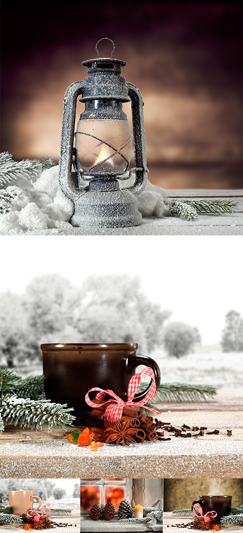 Christmas vintage cups -     