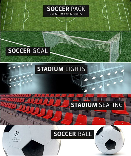 [3DMax] The Pixel Lab 3D Soccer Pack