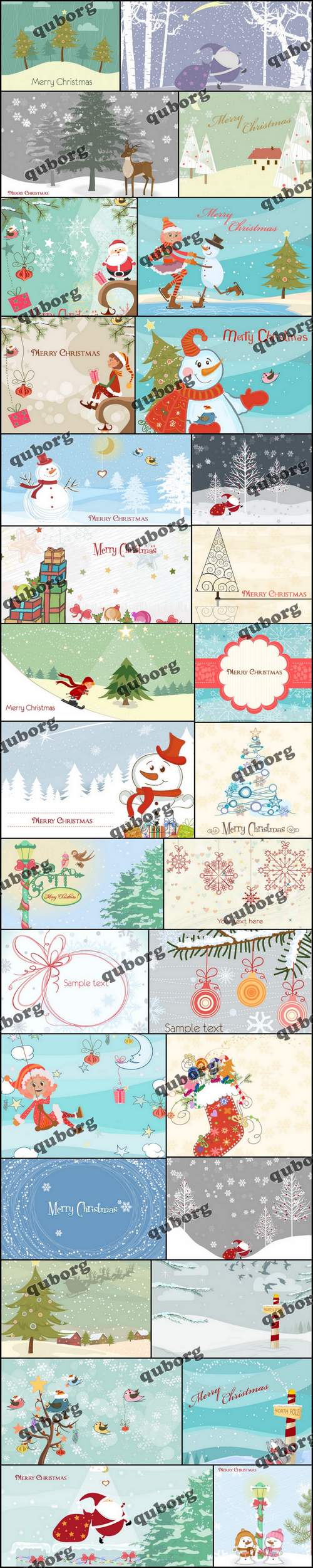 Stock Vector - Christmas Illustrations Set 2