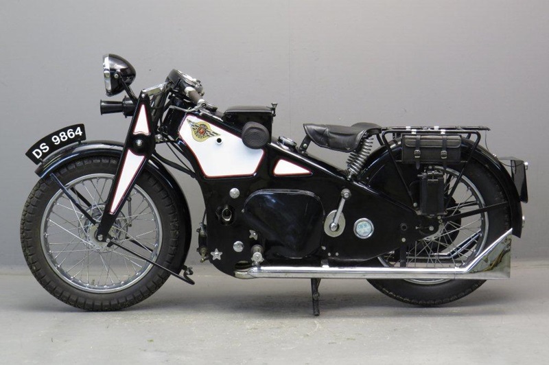 Старинный мотоцикл Ascot Pullin 1929
