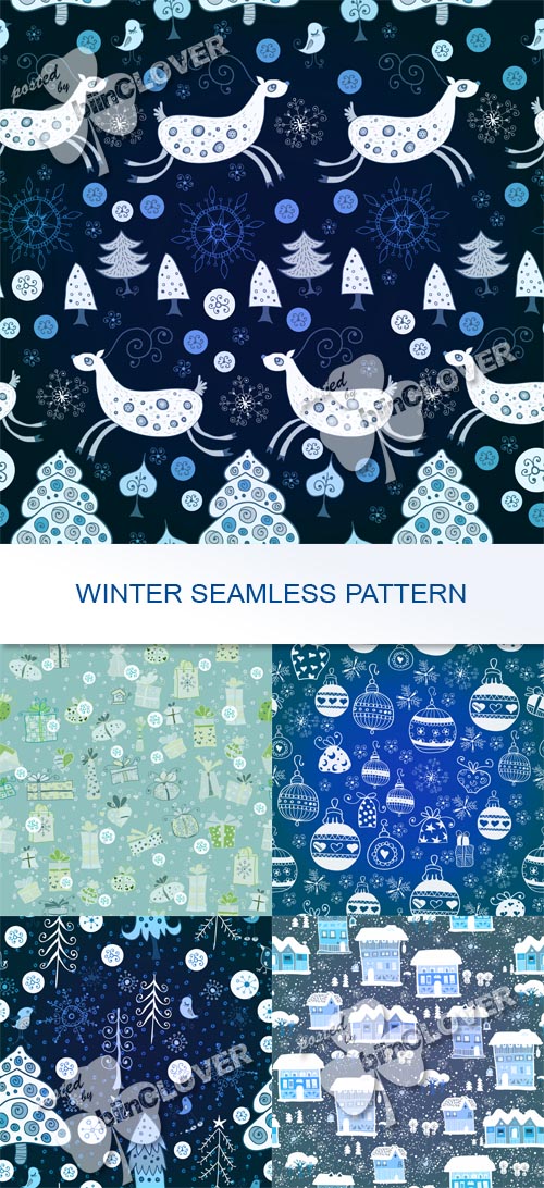 Winter seamless pattern 0536