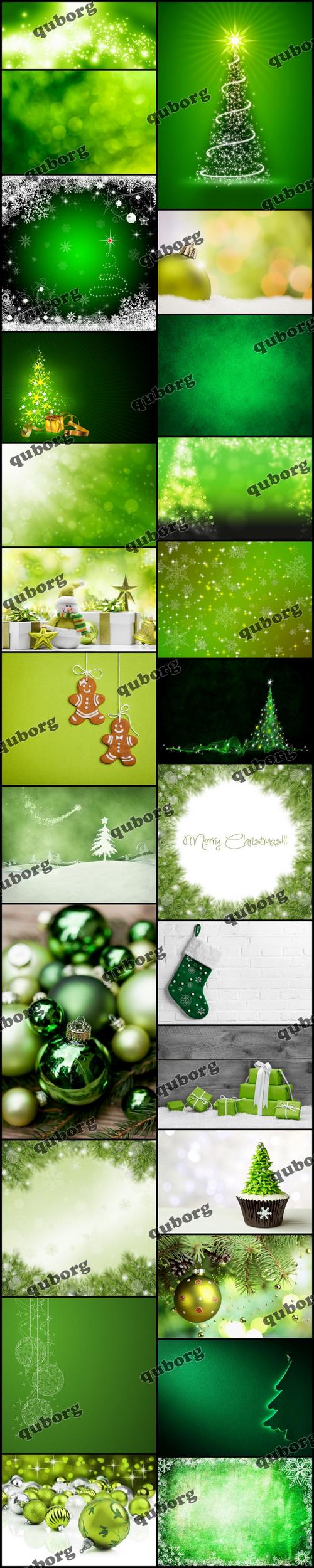 Stock Photos - Green Christmas Background