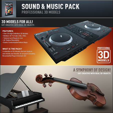[3DMax]  Videocopilot  Sound & Music Pack