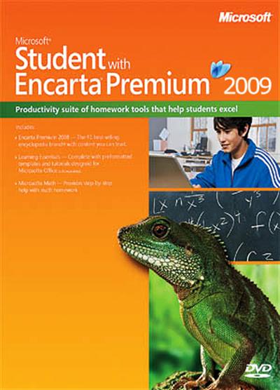 MICROSOFT STUDENT WITH ENCARTA PREMIUM 2009 + FIXES FOR 64 BIT :MAY/01/2014