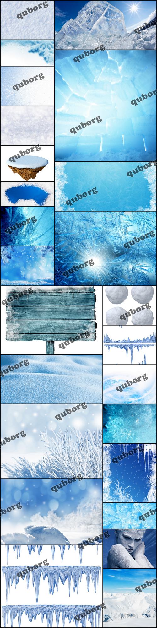 Stock Photos - Snow & Ice Textures