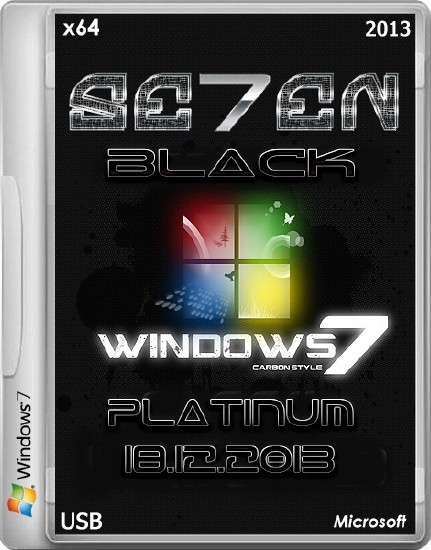Windows 7 Ultimate Black Platinum - update 18.12.2013 (x64/ENG)