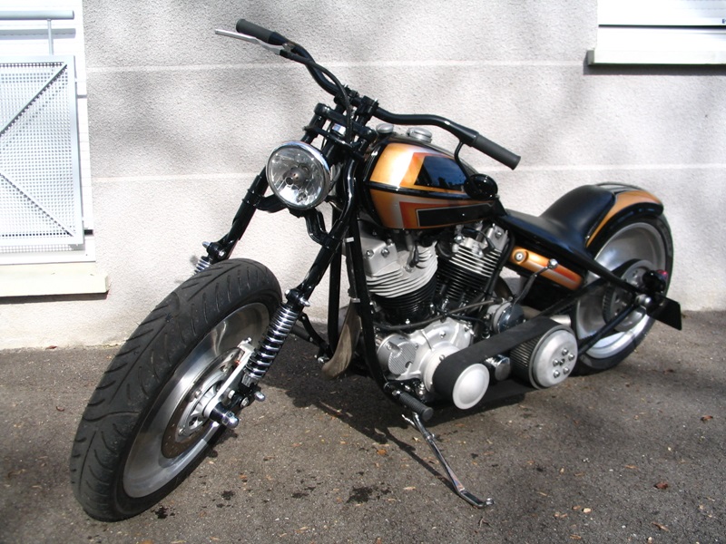 Чоппер Smockey Gold на базе  Harley-Davidson Shovelhead 1966