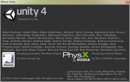 Unity Pro 4.3.2f1 :31*1*2014
