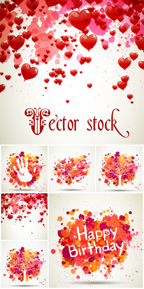 Abstract vector backgrounds for holiday, 24 - vector stock