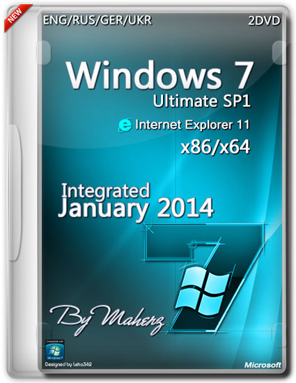 Windows 7 Ultimate SP1 x86/x64 Integrated January 2014 By Maherz (ENG/RUS/GER/UKR)