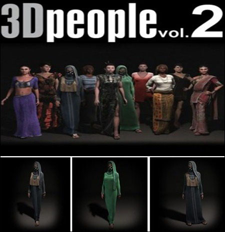 [3DMax]  Casual People Vol 02