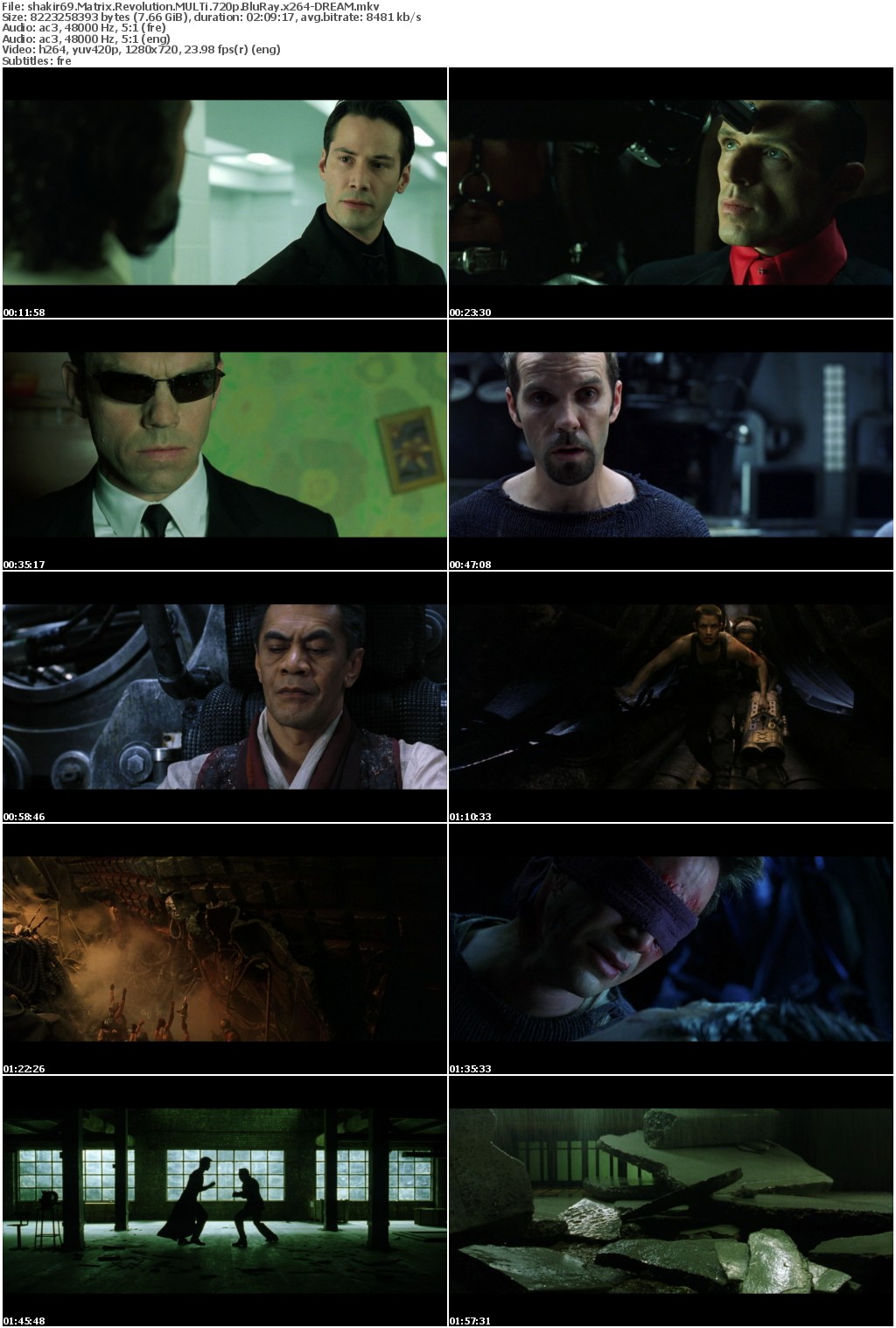 The Matrix Revolutions MULTi 720p BluRay x264-DREAM