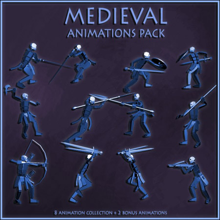 [3DMax] Medieval Animations Pack